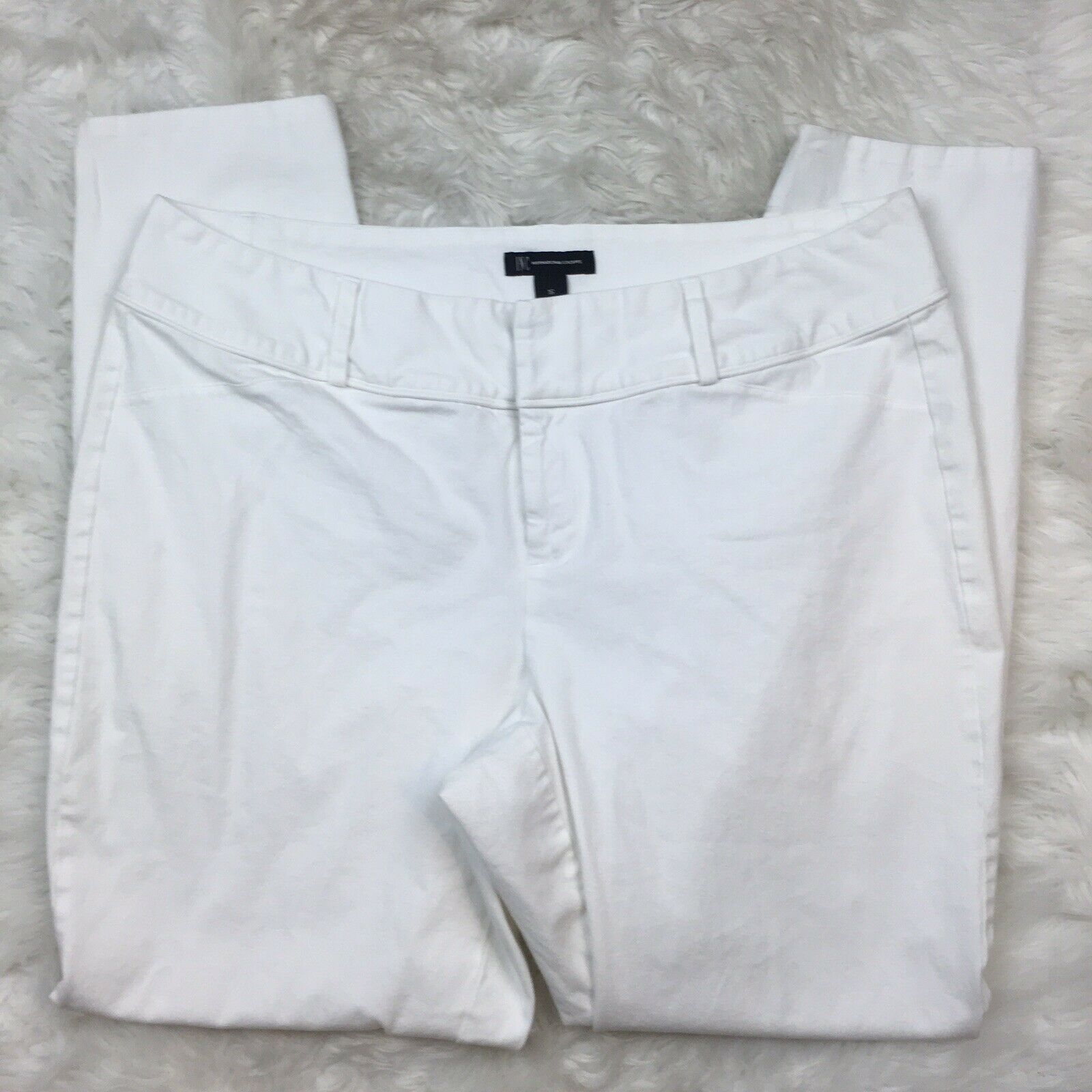 INC International Concepts Women's White Khaki Chino Pants Jeans Size ...