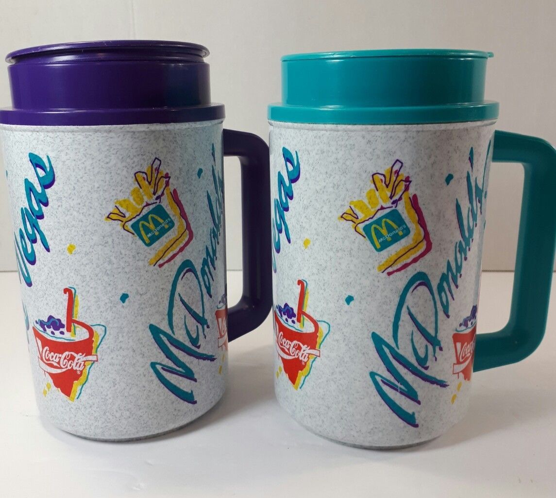 McDonalds Vintage  Collectible  Coffee mugs  Las Vegas 1980s 