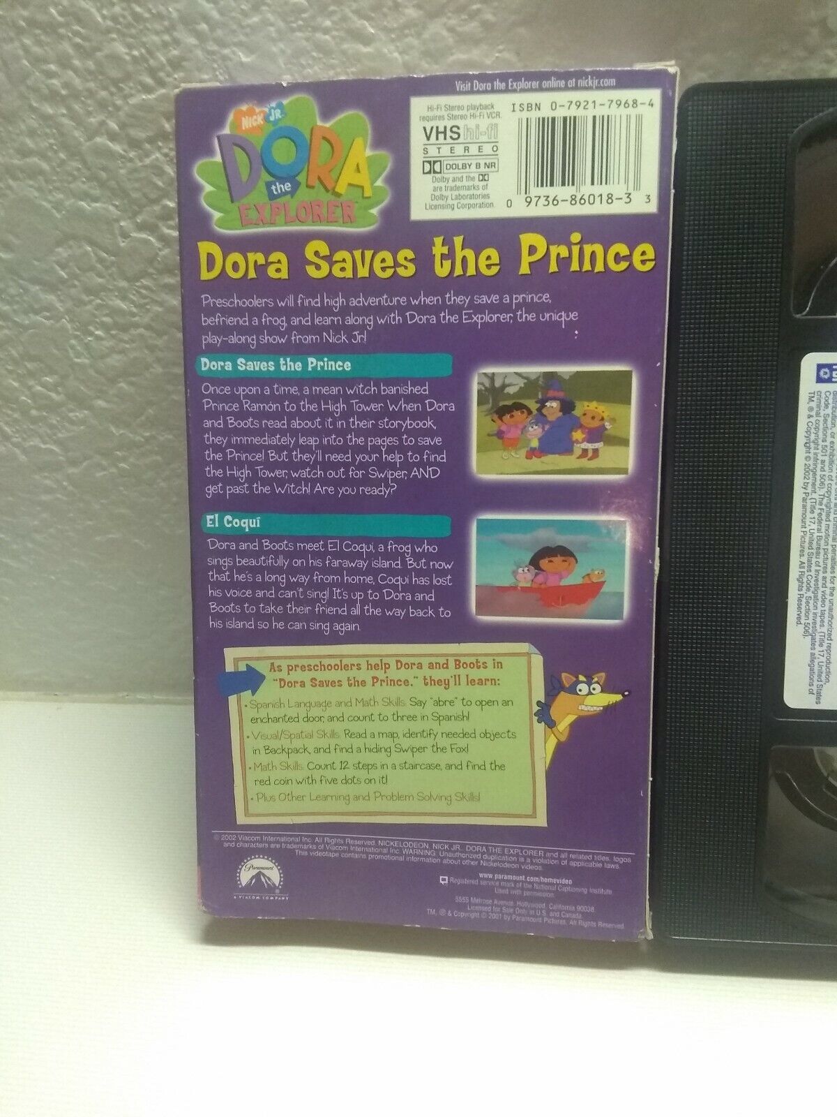 Dora The Explorer - Dora Saves The Prince (VHS, 2002) Find tower. Take ...