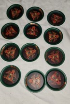 Lot of 12 Vintage Budweiser Metal Tray Coaster 3.5 Inch - $29.99