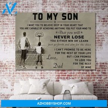Personalized Canvas, To My Son, Basketball, I Want You To Believe Deep In Your H - $49.99