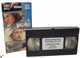 Dangerous Game (VHS, 1994) with Promotional feature Screening Cassette Madonna image 1