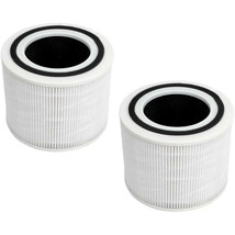 2-Pack HQRP Air Filters for Levoit Core 300 300S P350 300-RAC 3-Stage Fi... - $40.45