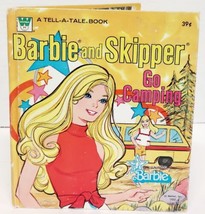 Vintage Book Barbie And Skipper Go Camping A Tell Tale Book 1973 Mattel  - $3.95