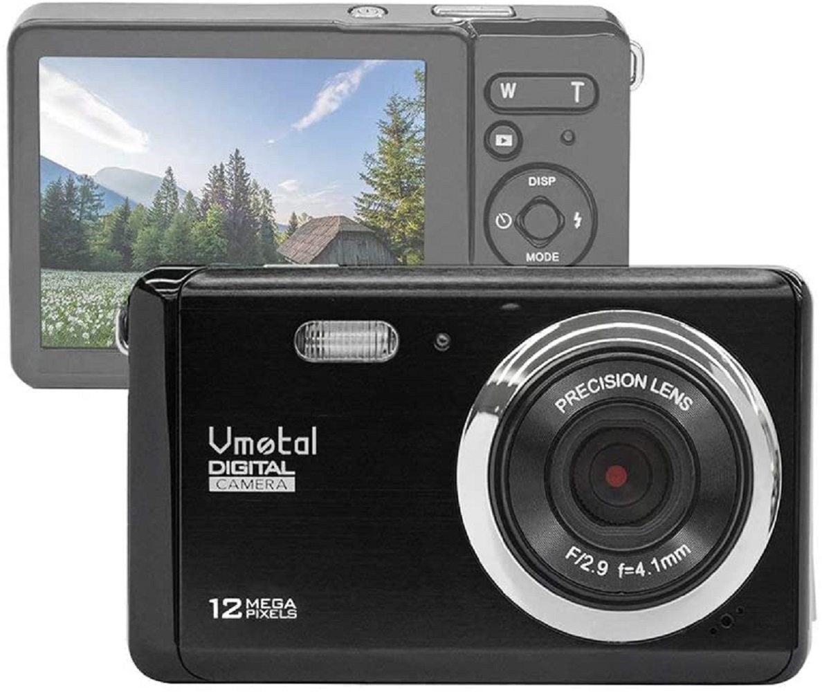Vmotal 12MP 720P Mini Digital Camera for Kids/Students/Beginners