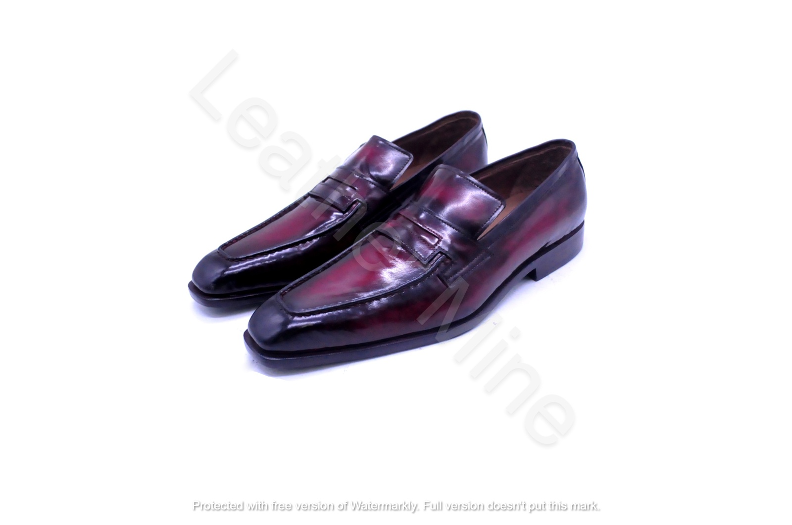 Men's Handmade Red Patent Leather Dress Shoes For Men, Custom Made Formal Shoes
