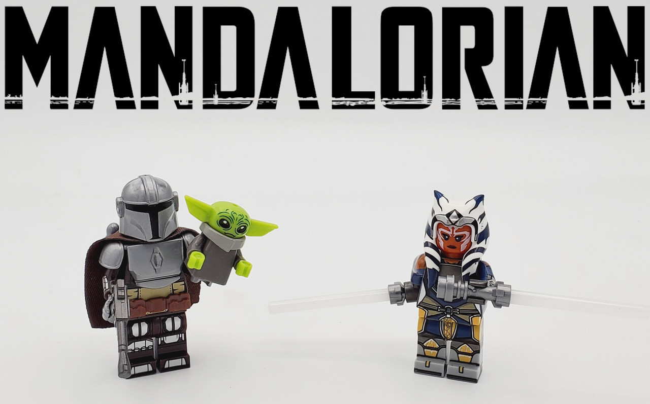 Star Wars Mandalorian Ahsoka Baby Yoda Custom 3 Minifigures Set - Toys ...