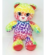 Build A Bear Lisa Frank Plush Leopard Rainbow Cat 17" BABW Stuffed Animal  - $16.33
