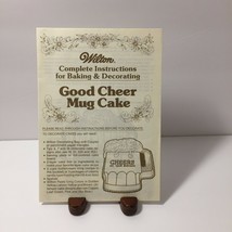 Wilton Complete Instructions Baking & Decorating Good Cheer Mug Cake - $3.67
