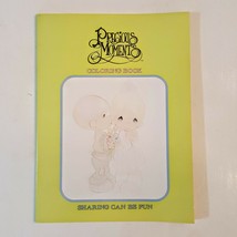 PRECIOUS MOMENTS Coloring Book 1983 Sharing Can Be Fun USED Christian Th... - $12.86