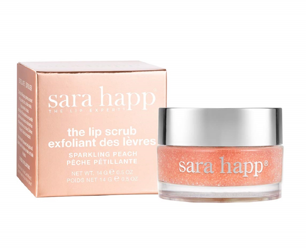 sara happ The Lip Scrub, Peach