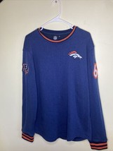 Denver Broncos Crewneck Logos Sweatshirt Adult Size Xl NFL 1960 - $8.91
