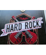 HARD ROCK CAFE PATCH CROSSED RED GUITARS 1971 CELEBRATION IRON ON PATCH #5 - $17.17