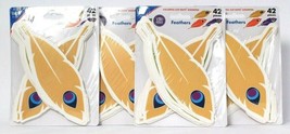 4 Packs Carson Dellosa Education You-Nique 42 Piece Colorful Cut Out Feathers