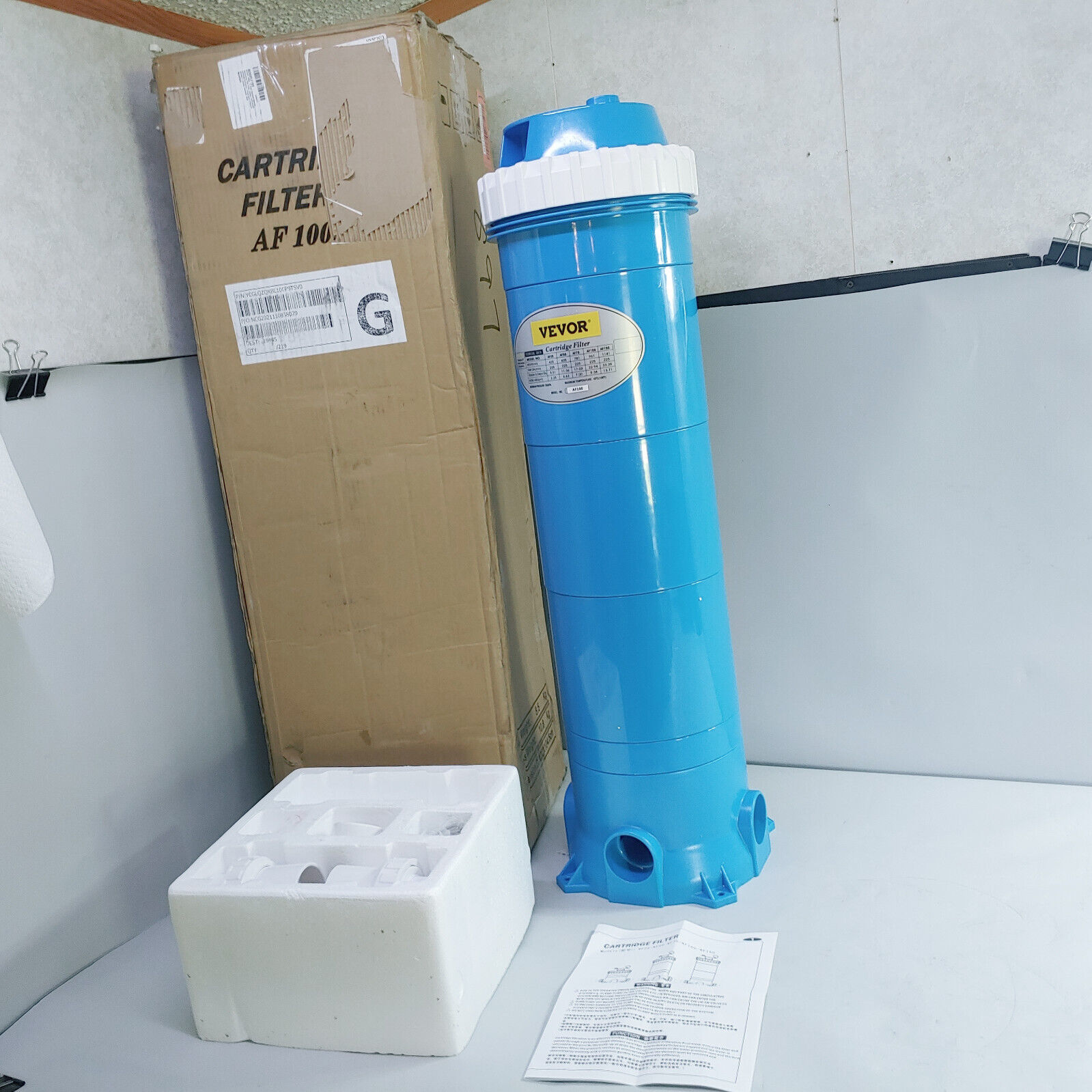 VEVOR AF100 Swimming Pool 6000gph Filter Cartridge Assembly Pool Filters