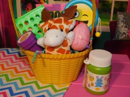 18" Doll Easter Basket Giraffe Yellow fits Our Generation & American Girl Lot - $9.89