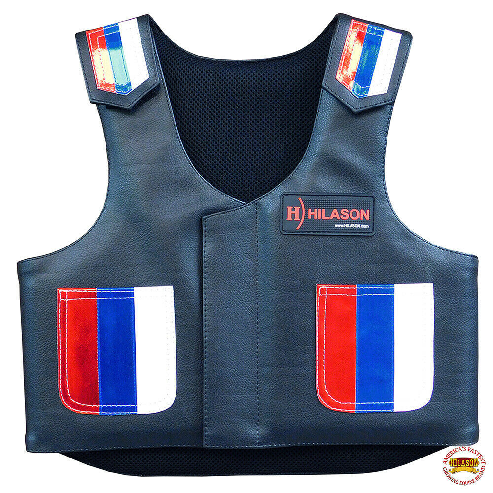 Bull Riding Vest Hilason Kids Junior Youth Bull Pro Rodeo Leather U