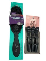 Goody Total Texture IntelliWave Detangler Hair Brush &amp; Conair Clip &amp; Hol... - $9.50