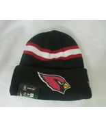 New Era Arizona Cardinals Ivory Stripe Knit Beanie Hat Black Men Women N... - $14.03