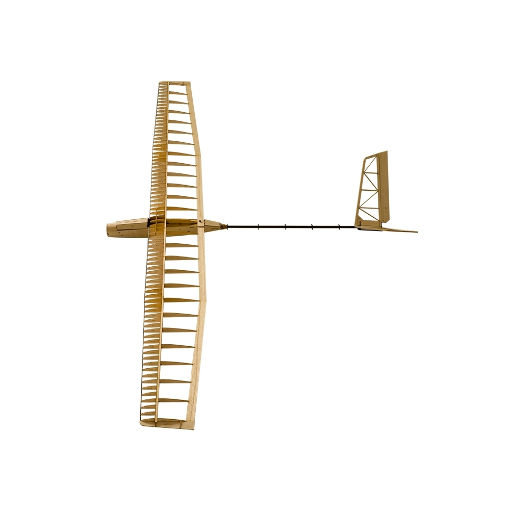 F14 UZI 1400mm Winspan Balsa Wood Glider RC Airplane DIY Kit With Motor