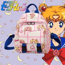 Sailor Moon Cartoon Animal Girl&#39;s Backpack Shoulder Bag School Bookbag L... - $25.29