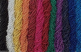 720 Color Choice Mardi Gras Beads Necklaces Party Favors New 7mm 33" Full Size - $128.69