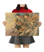 Attack on Titan A Style Giapponese Cartoon Comic Kraft Carta Adesivi da ... - $9.51