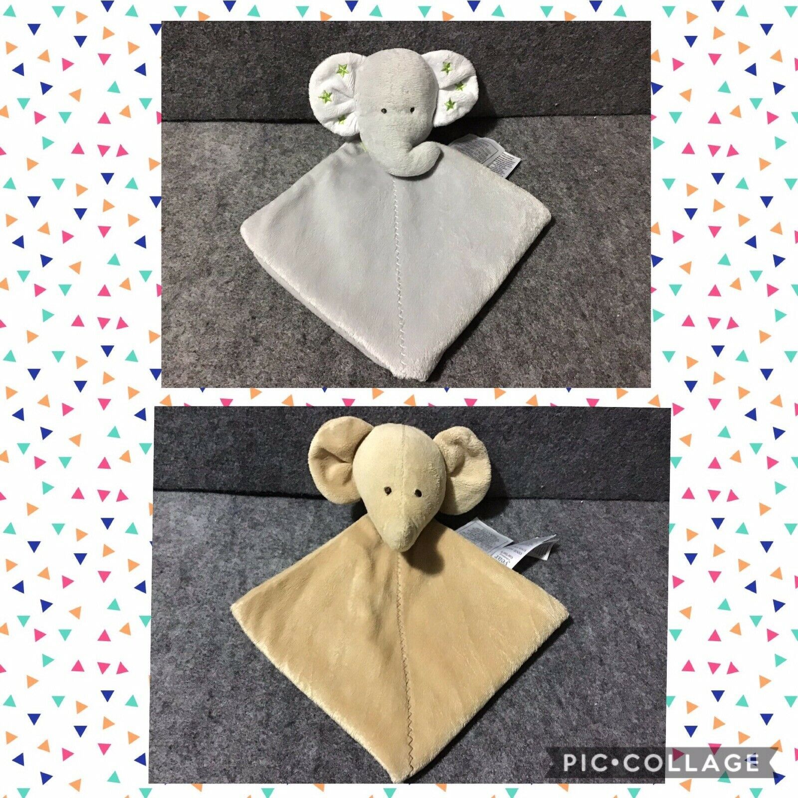 Little Miracles White Lamb holding baby Security Blanket Costco zigzag