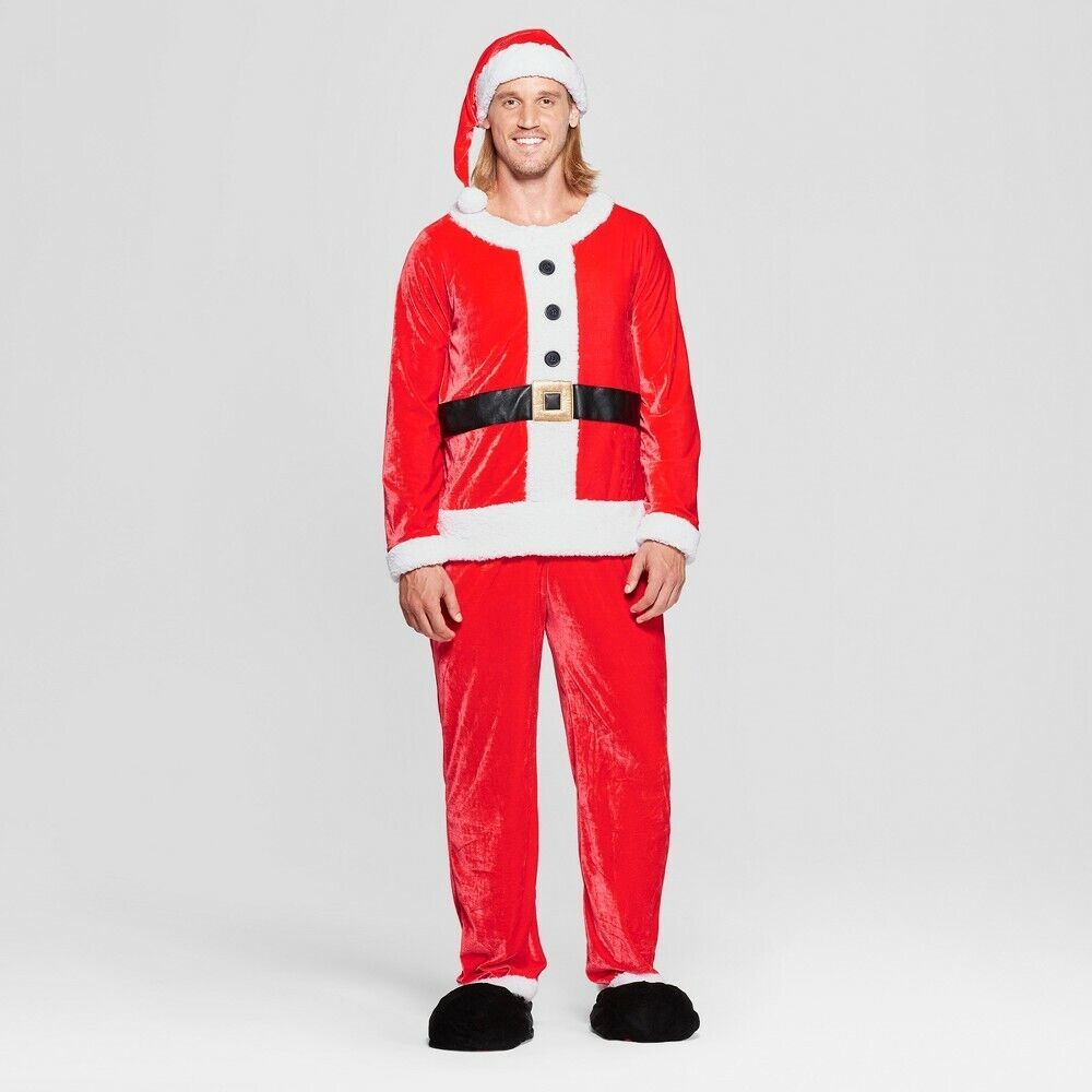 Adult Santa Suit Costume X-Large - , Red