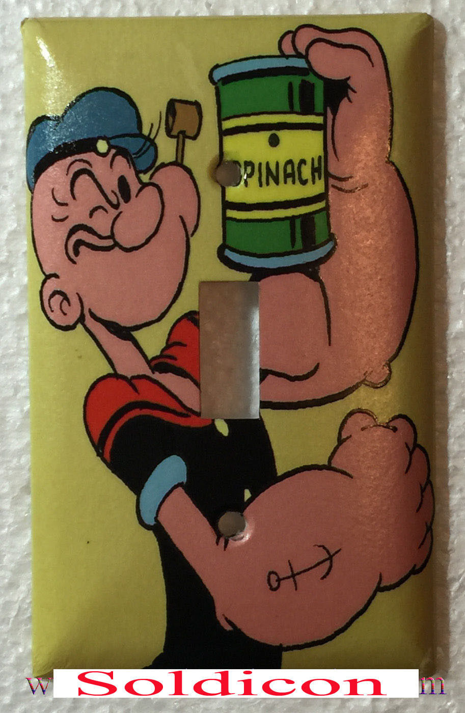 Popeye with Spinach Comic Light Switch Power Outlet Wall Cover Plate Home Decor