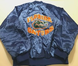 Vintage Florida Gators Football NCAA SEC Blue Nylon Windbreaker Button J... - $24.74