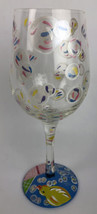 Hand Painted RARE Lolita Vino Wine Glass &quot; Bubble Bath &quot; - Mint Conditio... - $15.99