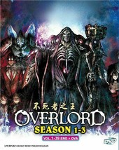 OVERLORD Season 1+2+3 Complete Anime Series 1-39 + OVA English Audio USA