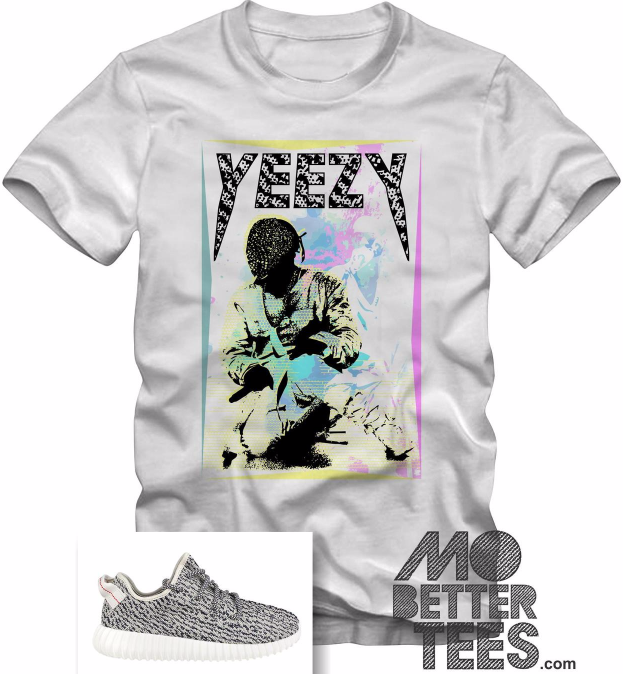 Image of Air Yeezy Turtle Dove Diamond Mask T-Shirt Kanye Yeezus