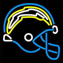 NFL San Diego Chargers Helmet Logo Beer Neon Light Sign 17"x 15" [High Quality] - $139.00