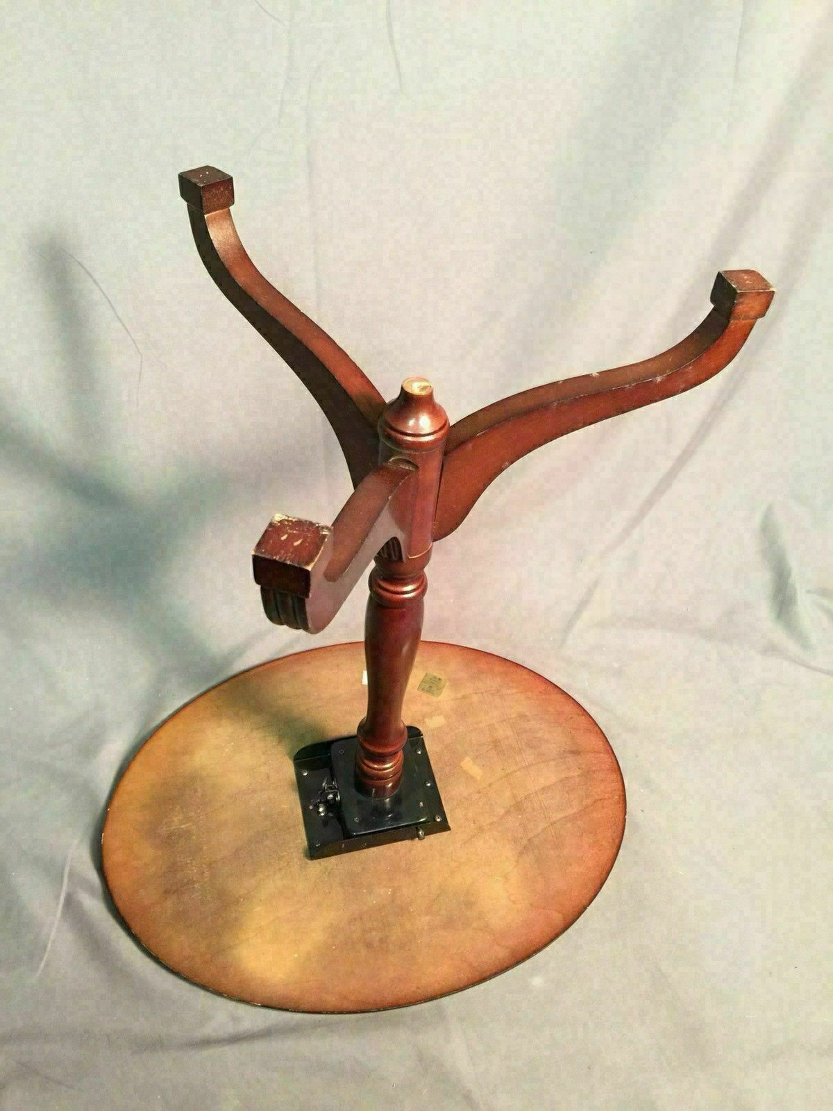 Bombay Company Vintage Cherry Three Leg Tilt Top Oval Table Accent Side