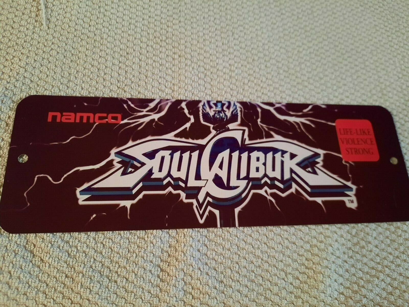 Soul Calibur Arcade Marquee 4x12 Metal Wall Sign