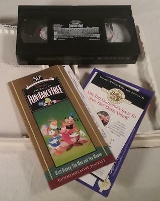 WALT DISNEY'S MASTERPIECE VHS VIDEO FUN & FANCY FREE LTD ED RESTORED ...