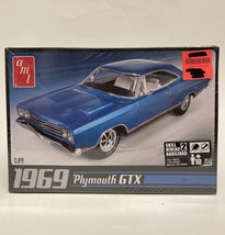 1969 Plymouth Gtx Model Kit Amt 686/12 1:25 Scale American Muscle Factory Sealed - $29.02