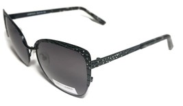 NEW JUDITH LEIBER Black Cat Eye Croc Print Sunglasses  + Case JL5010 - $99.99