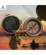 Not All Those Who Wander are Lost Brass Antique Dial Marine Brass Compass - $39.00