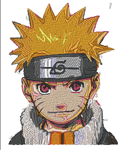 Naruto Shippuden Machine Embroidery Pattern  Digital Art
