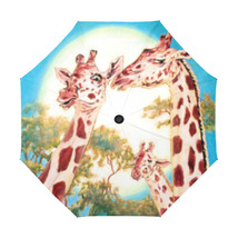 Giraffe Anti-UV Auto Open&amp;Close Windproof Collapsible Folding Umbrella  - $33.99