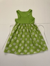 Basic Editions Lime Green and White Sleeveless Dress Size M (7/8) - $8.99