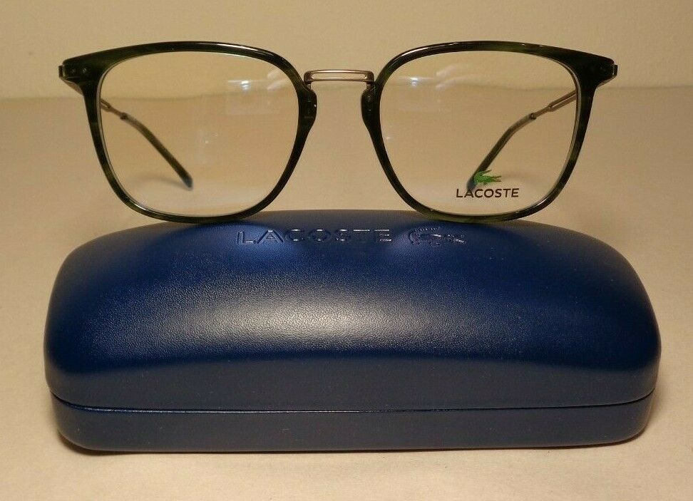 Lacoste L2853PC Havana Striped Green New Women's Eyeglass Frames