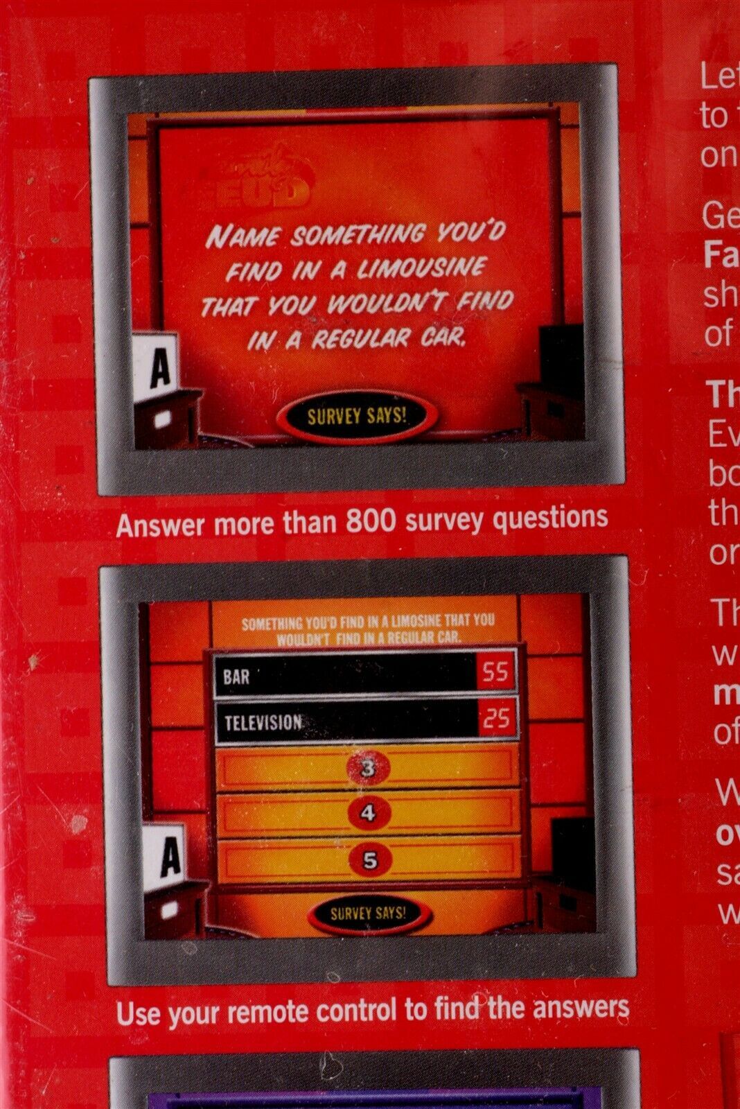 Family Feud DVD Game Richard Karn Survey and 17 similar items