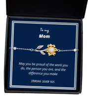 To my Mom, May you be proud - Sunflower Bracelet. Model 64039  - $39.95