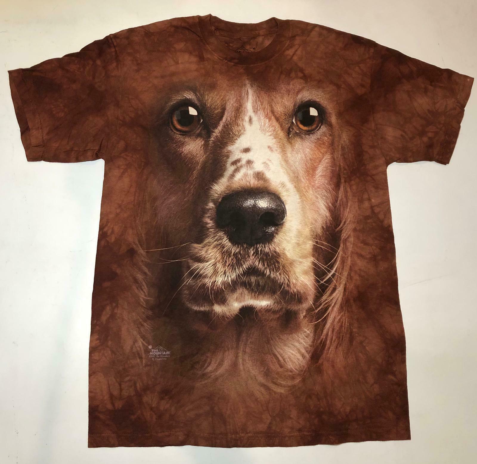 Dog American Cocker Spaniel Big Face Puppy Animal T-Shirt Mountain Cotton L-XL