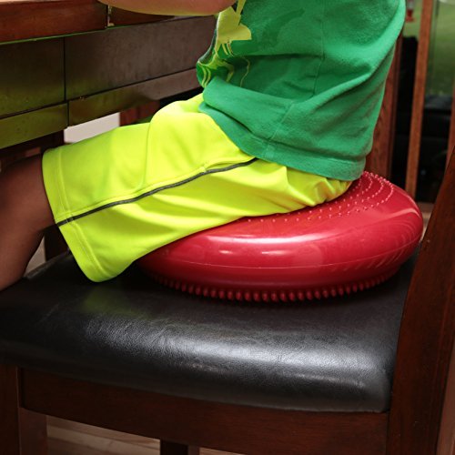 Wiggle Seat Inflatable Sensory Chair Cushion for Kids Red Seat Covers