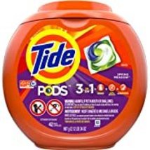 Tide Pods 3in1 Laundry Detergent Spring Meadow 42ct  - $22.97